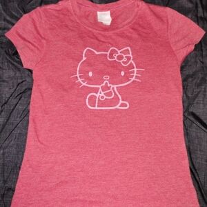 Hello Kitty Coral Short Sleeve Tee